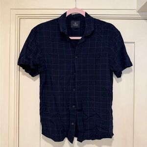 Scotch & Soda Dark Blue Checkered Men's Shirt